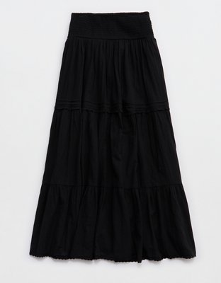 Aerie Boho Button Maxi Skirt