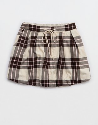 Aerie Plaid Bubble Skirt
