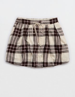 Aerie Plaid Bubble Skirt
