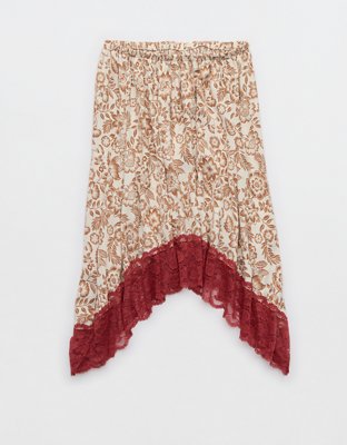 Aerie Handkerchief Midi Skirt