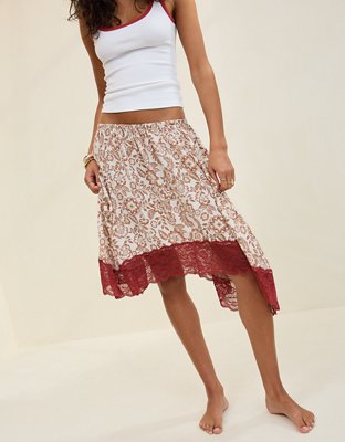 Aerie Handkerchief Midi Skirt