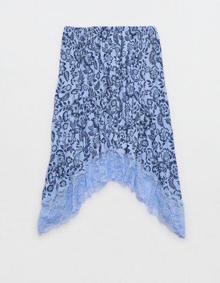 Aerie Handkerchief Midi Skirt