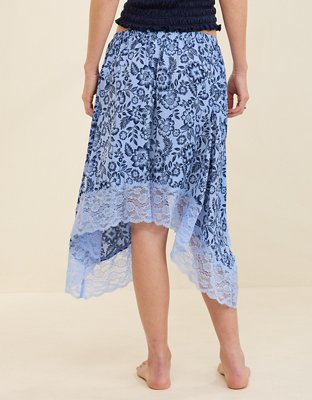 Aerie Handkerchief Midi Skirt
