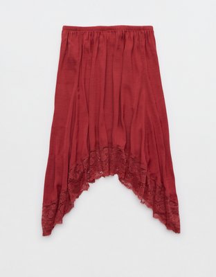 Aerie Handkerchief Midi Skirt