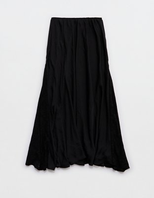 Aerie Satin Maxi Skirt
