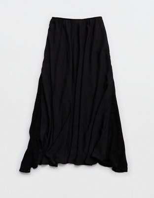 Aerie Satin Maxi Skirt