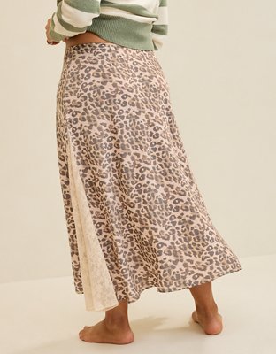 Aerie Satin Maxi Skirt Aerie