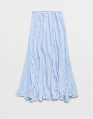 Aerie Satin Maxi Skirt