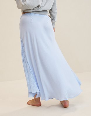 Aerie Satin Maxi Skirt