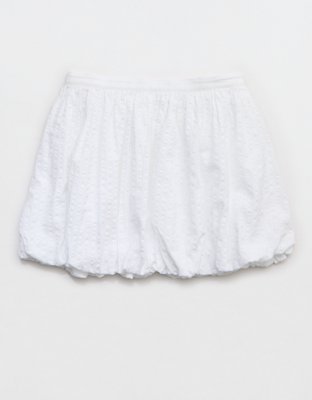 Aerie Seersucker Bubble Mini Skirt