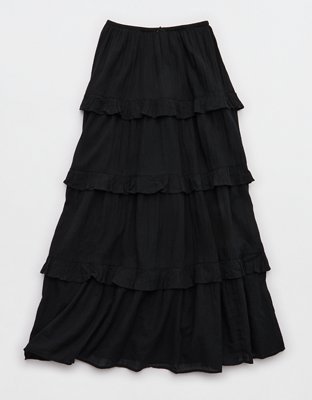 Aerie Ready To Ruffle Tiered Midaxi Skirt