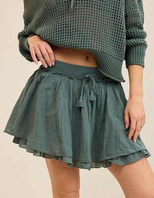 Aerie Ready To Ruffle Tiered Midaxi Skirt from American Eagle - $45.46