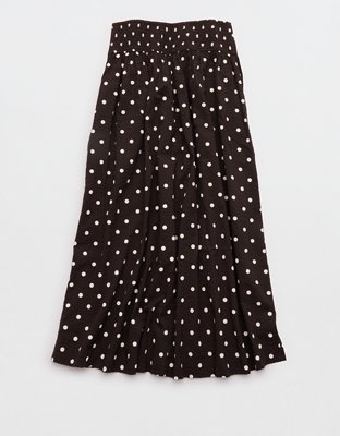 Aerie Seersucker Midaxi Skirt