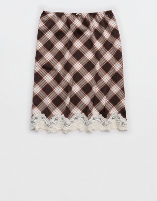 OVERSLEPT by Aerie Liquid Satin Slip Skirt