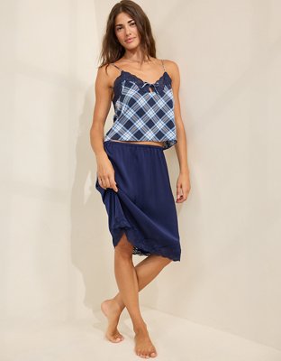 OVERSLEPT by Aerie Liquid Satin Slip Skirt