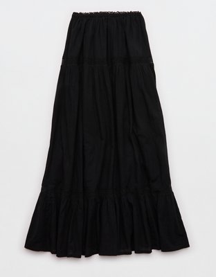 Aerie Lace Trim Maxi Skirt