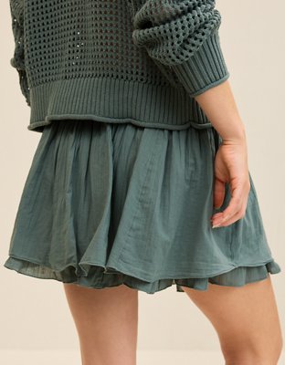 Aerie Gauze Mini Skirt