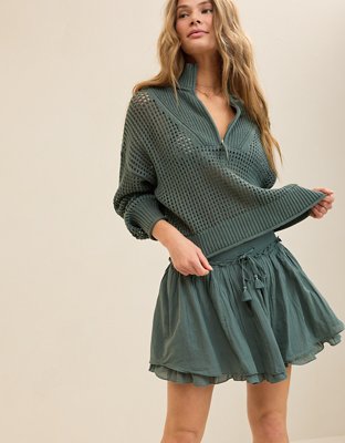 Aerie Gauze Mini Skirt