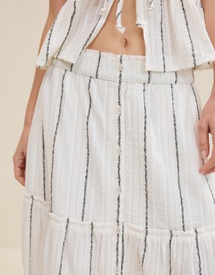 Aerie Beach Texture Maxi Skirt