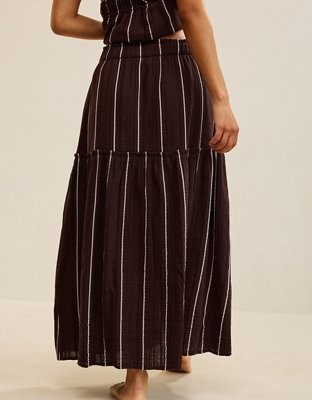 Aerie Beach Texture Maxi Skirt
