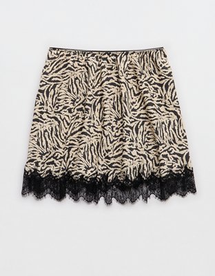 Aerie Festival Satin Mini Skirt