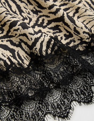 Aerie Festival Satin Mini Skirt