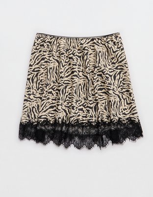 Aerie Festival Satin Mini Skirt