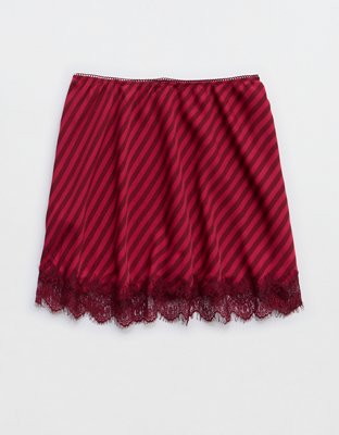 Aerie Festival Satin Mini Skirt