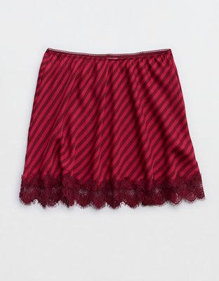 Aerie Festival Satin Mini Skirt