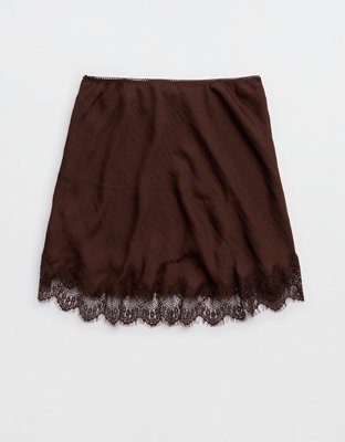Aerie Festival Satin Mini Skirt