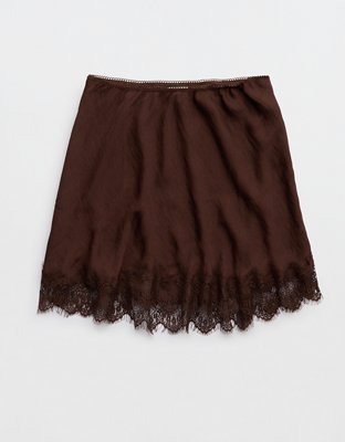 Aerie Festival Satin Mini Skirt