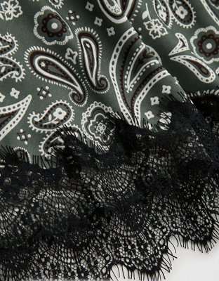 Aerie Festival Satin Mini Skirt