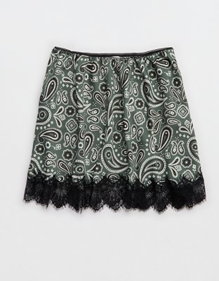 Aerie Festival Satin Mini Skirt