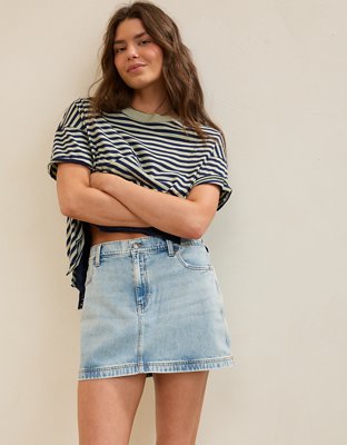 Aerie Daydream Denim Mini Skirt
