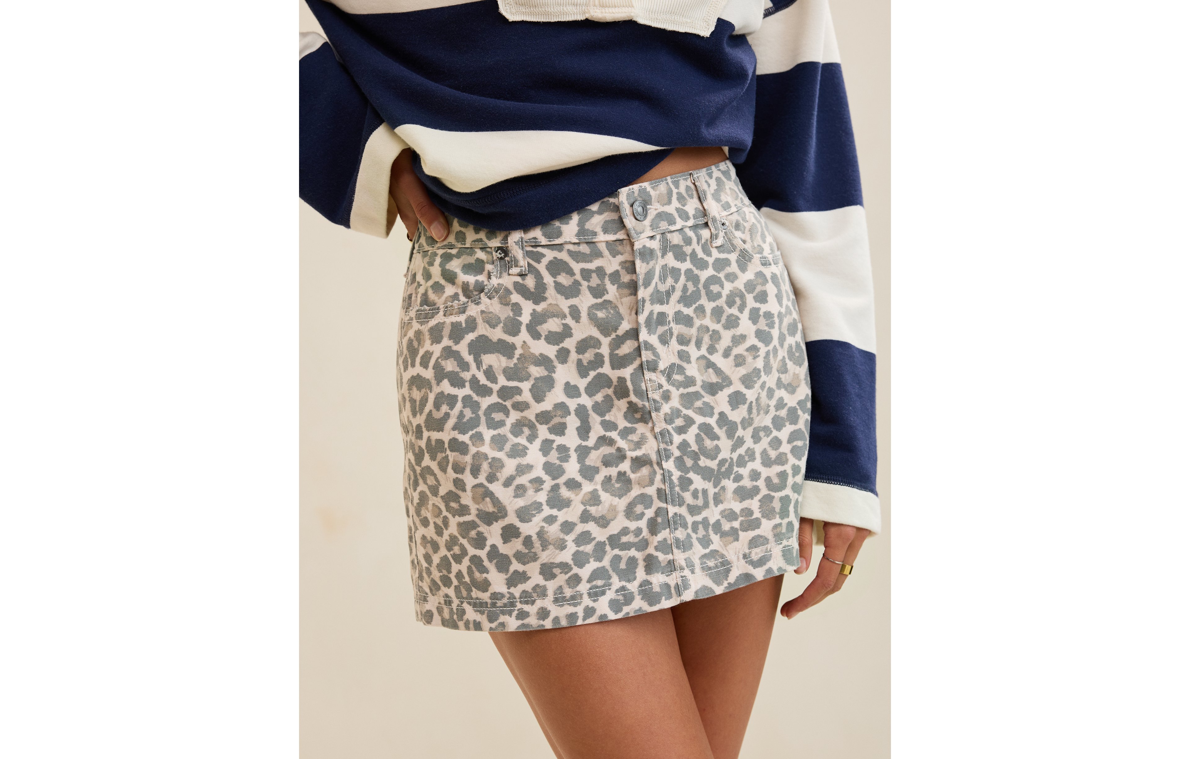 Aerie Daydream Denim Mini Skirt