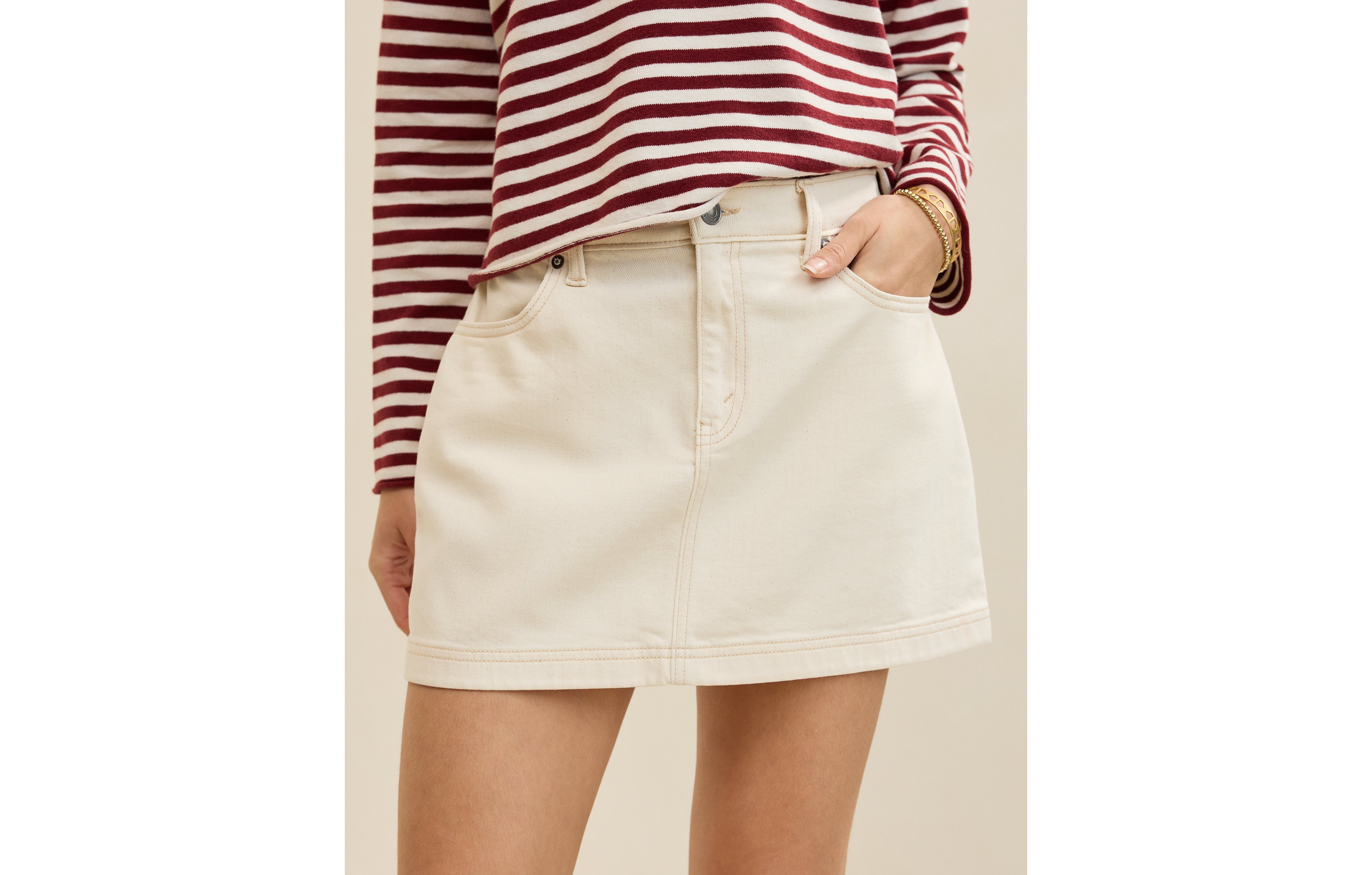 Aerie Daydream Denim Mini Skirt