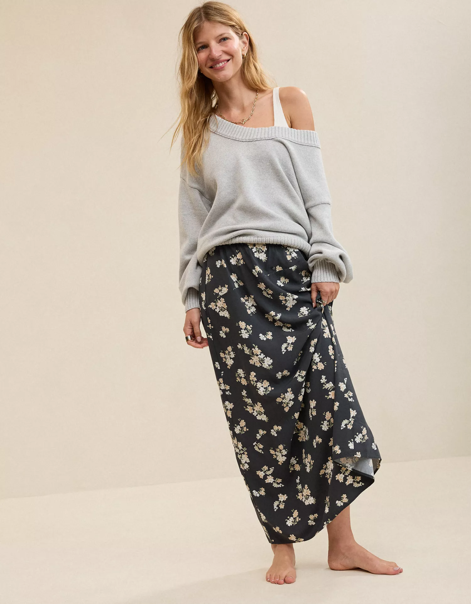 Aerie Happy & Drapey Maxi Skirt - thumbnail 2