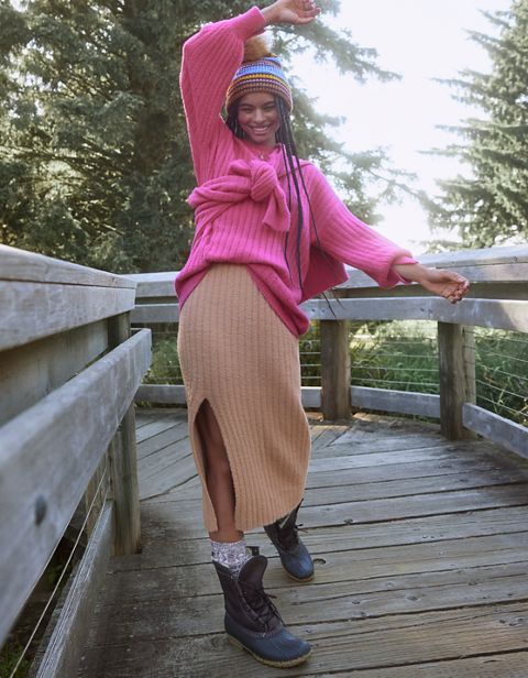 Женские юбки Aerie Buttercream Sweater Skirt