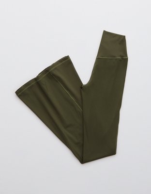 OFFLINE By Aerie Real Me High Waisted Crossover Rib Super Flare Legging