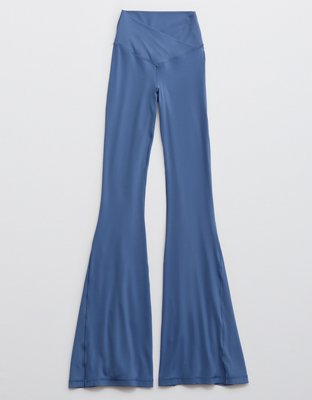 OFFLINE By Aerie Real Me High Waisted Crossover Rib Super Flare Legging