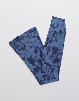 OFFLINE By Aerie Real Me Floral High Waisted Crossover Super Flare Legging