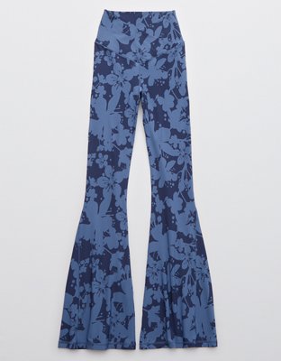 OFFLINE By Aerie Real Me Floral High Waisted Crossover Super Flare Legging