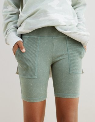 Женские брюки Aerie Chill Ribbed Pocket Bike Short — фото 2