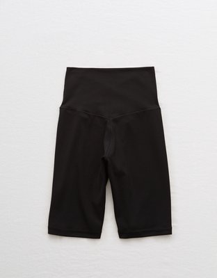 aerie black biker shorts