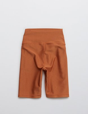 OFFLINE Ribbed Shine High Waisted Crossover 7" Bike Short