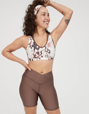 Aerie play shine high waisted store bike short