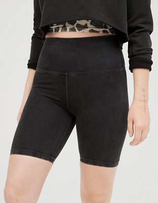 Acid washed best sale biker shorts