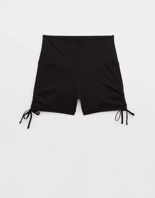 OFFLINE By Aerie Real Me High Waisted Ruched Tie 3" Bike Short