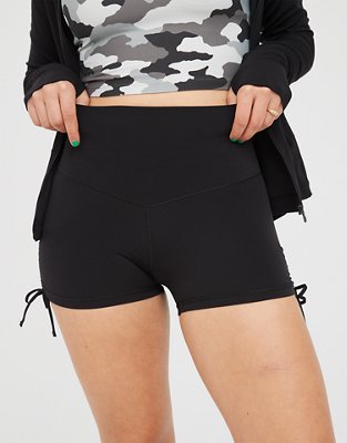 OFFLINE By Aerie Real Me High Waisted Ruched Tie 3" Bike Short