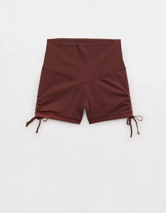 OFFLINE By Aerie Real Me High Waisted Ruched Tie 3" Shortie